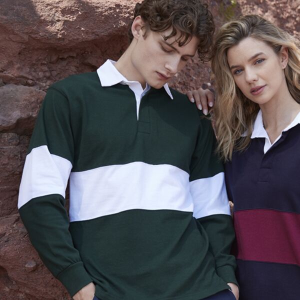 Front Row Panelled Rugby Shirt Thumbnail