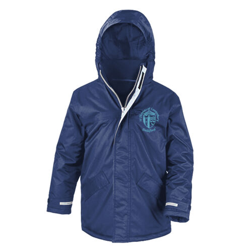 Kids Winter Parka Jacket with Logo Thumbnail
